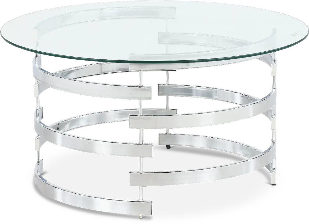 Tayside Round Glass Coffee Table-1