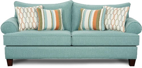 Turquoise Casual Contemporary Sofa - Tangerine