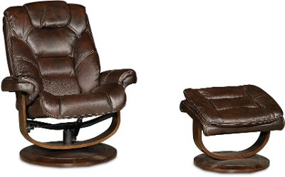 Dark Brown Swivel Recliner & Ottoman RC Willey Furniture Store Dark Brown Swivel Recliner & Ottoman - Dark Brown Swivel Recliner & Ottoman RC Willey Furniture Store
