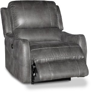 RC Willey sells living room chairs & recliners for your den RC Willey sells living room chairs & recliners for your den - ... Gray Lay-Flat Power Recliner