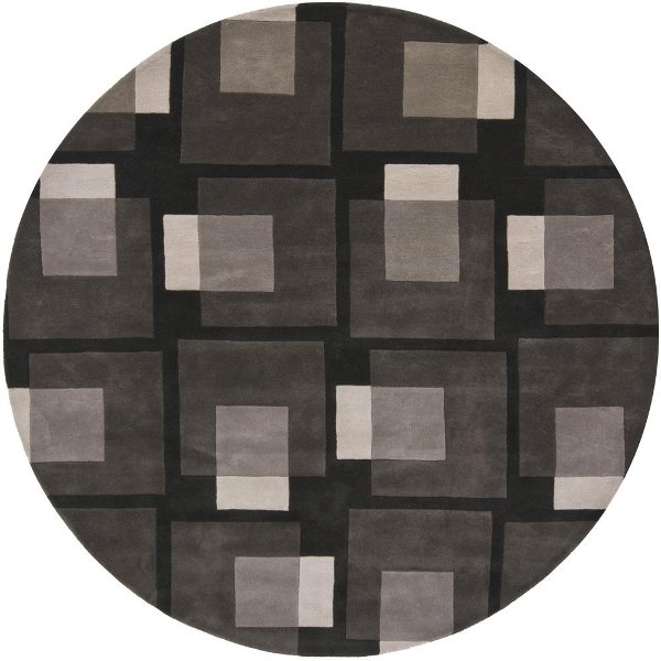 Round Area Rugs Living Room Rc Willey Furniture 8 Round Contemporary Charcoal Gray Area Rug Bense