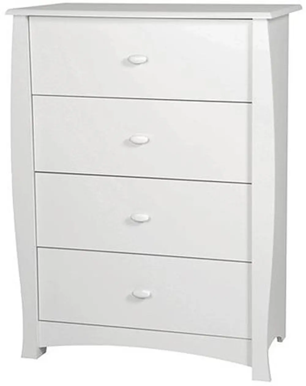 3640034 White 4-Drawer Chest - Beehive -1