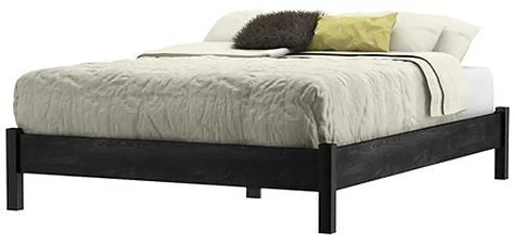 3237204 Gray Oak Full Platform Bed-1