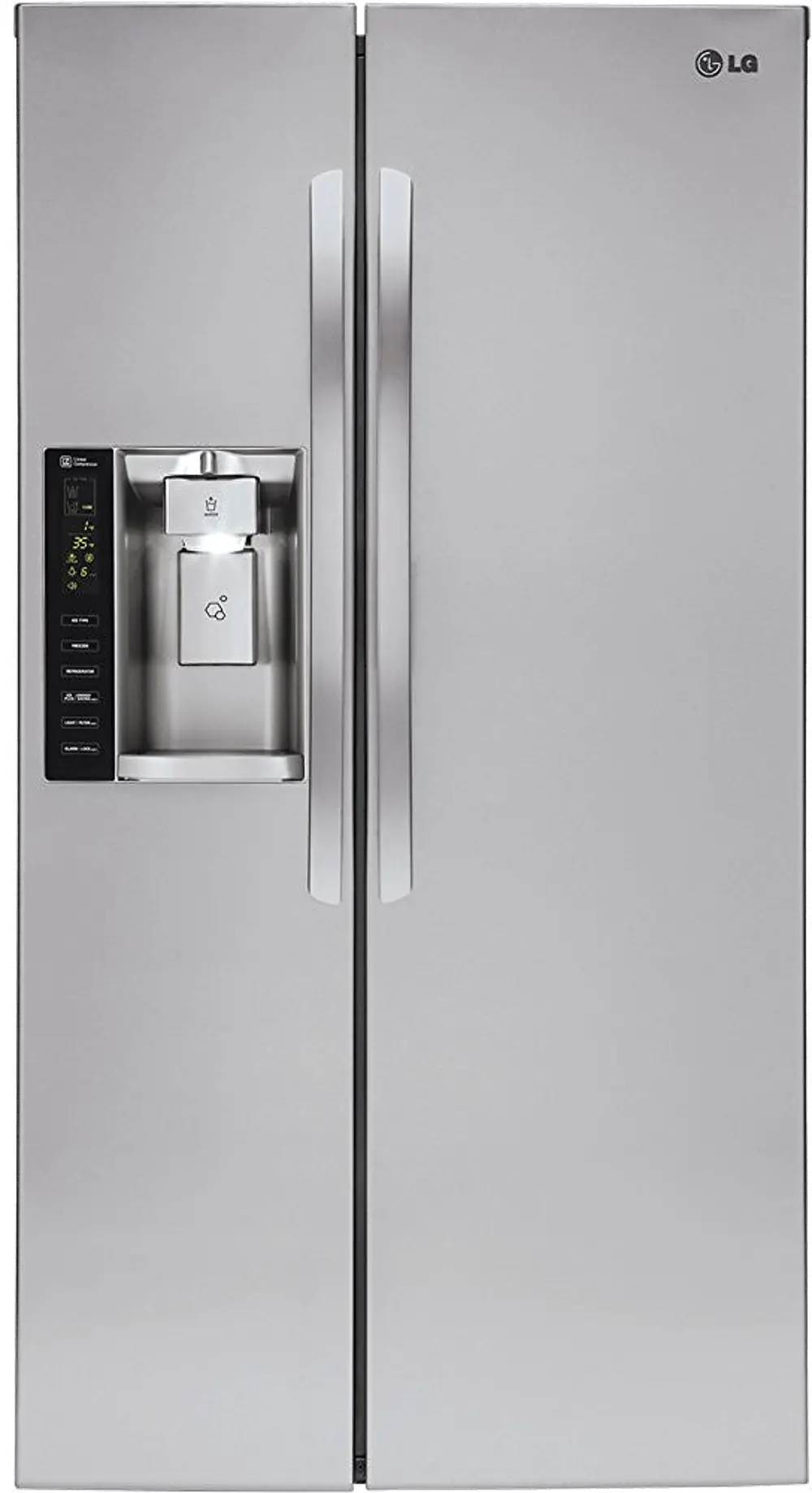 LSXS26326S LG 26.2 cu ft Side by Side Refrigerator - Stainless Steel-1
