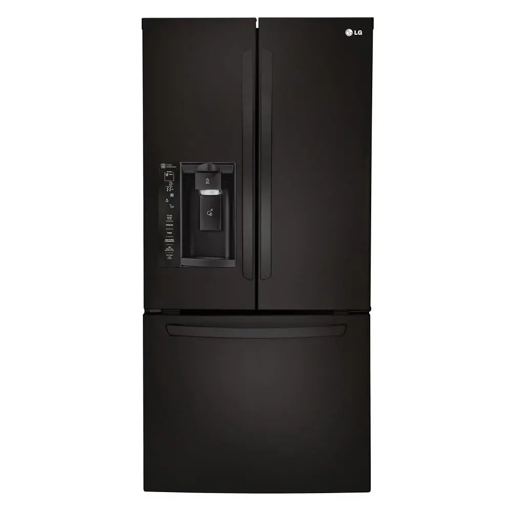 LFXS24623B LG French Door Refrigerator - 33 Inch Black-1