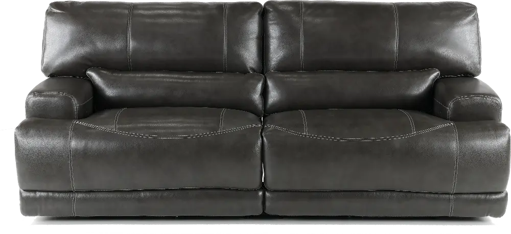 Stampede Charcoal Leather-Match Power Reclining Sofa-1