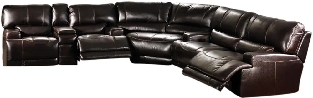 Stampede Blackberry 3 Piece Power Reclining Sectional-1