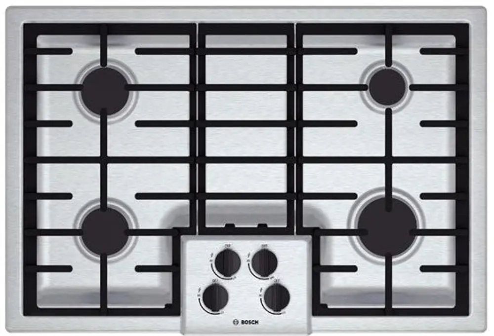 NGM5055UC Bosch 30 Inch Gas Cooktop - Stainless Steel-1