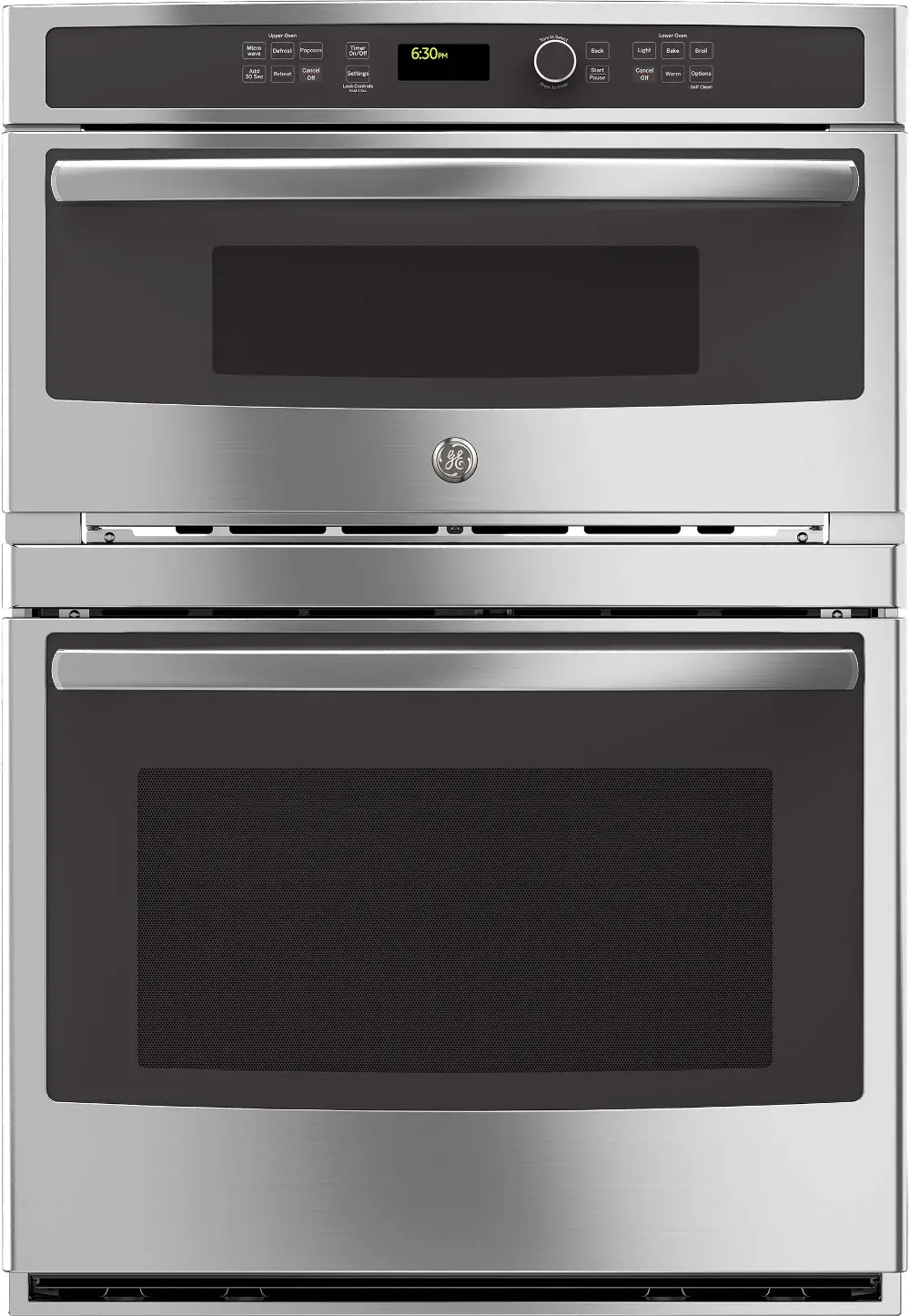 JT3800SHSS GE 6.7 cu ft Combination Wall Oven - Stainless Steel 30 Inch-1