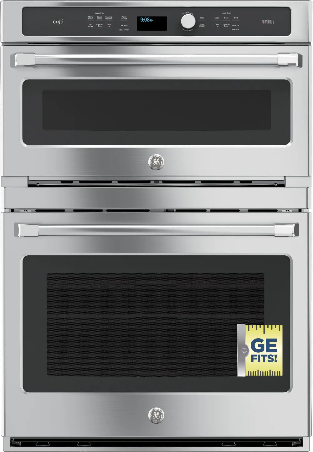 CT9800SHSS Cafe 30 Inch Combination Wall Oven with Microwave - 6.7 cu. ft. Stainless Steel-1