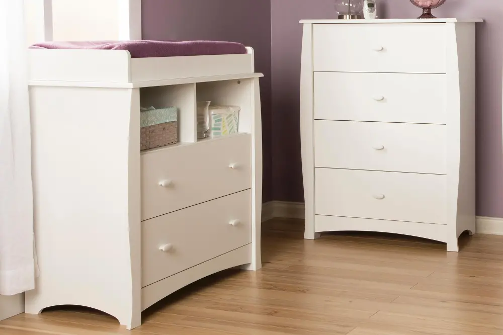 3640A2 Beehive South Shore Changing Table & Chest-1