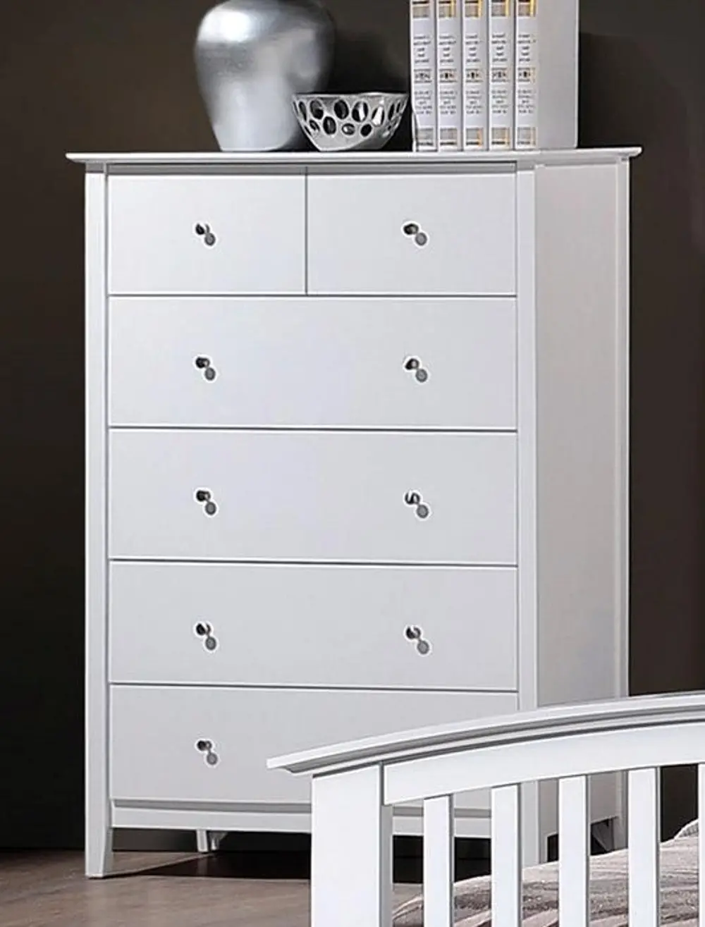 Lawson White Chest of Drawers-1