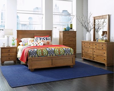 Dune Pine Casual Contemporary 6-Piece Queen Bedroom Set - Diego ... Dune Pine Casual Contemporary 6-Piece Queen Bedroom Set - Diego ...