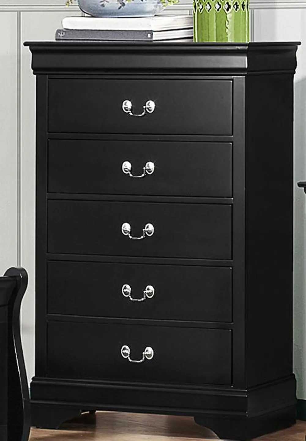 Mayville Black Chest of Drawers-1