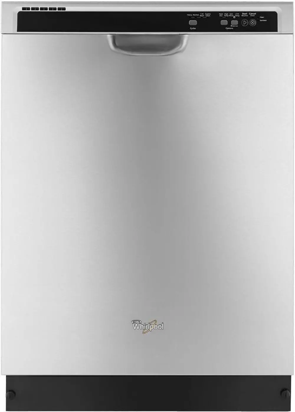 WDF520PADM Whirlpool Front Control Dishwasher - Stainless Steel-1
