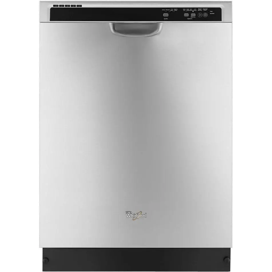 WDF520PADM Whirlpool Front Control Dishwasher - Stainless Steel-1