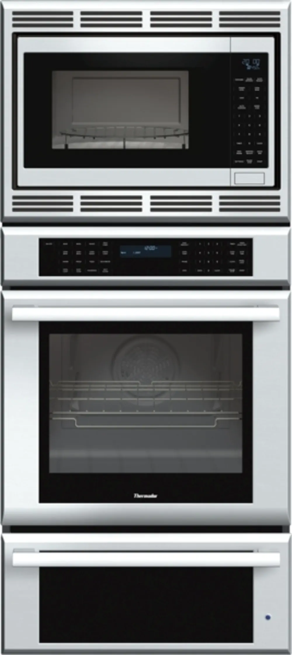 MEDMCW71JS Thermador 27 inch Masterpiece Series Triple Oven (oven, convection microwave and warming drawer) MEDMCW71JS -1