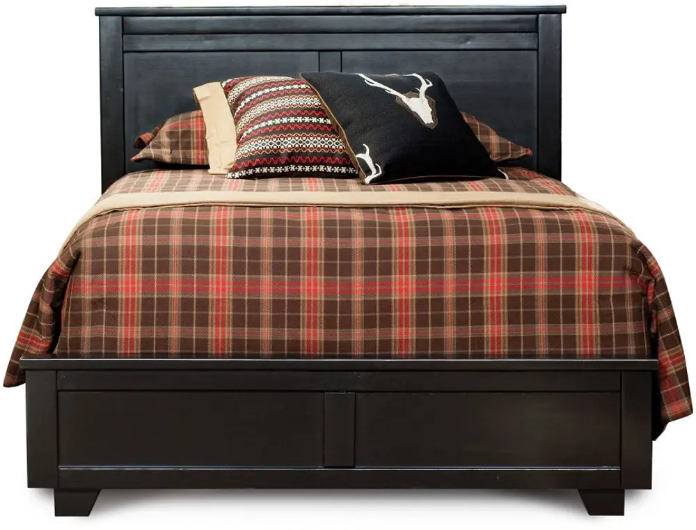 Diego Black Casual Contemporary Full Bed-1