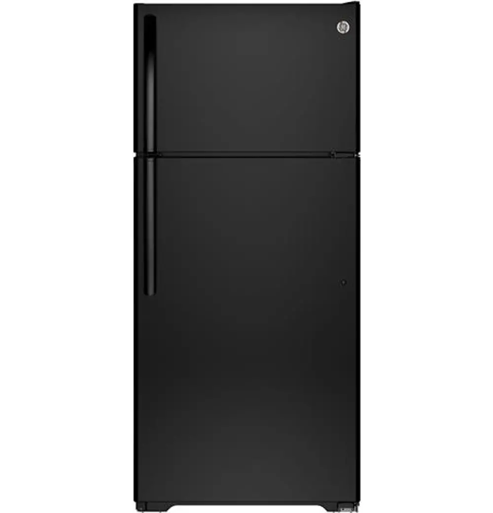 GTS16DTHBB GE 15.5 cu. ft. Top Freezer Refrigerator - 28 Inch Black-1