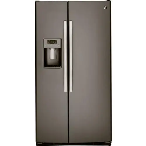 GSS25GMHES GE 25.3 cu ft Side by Side Refrigerator - Slate-1