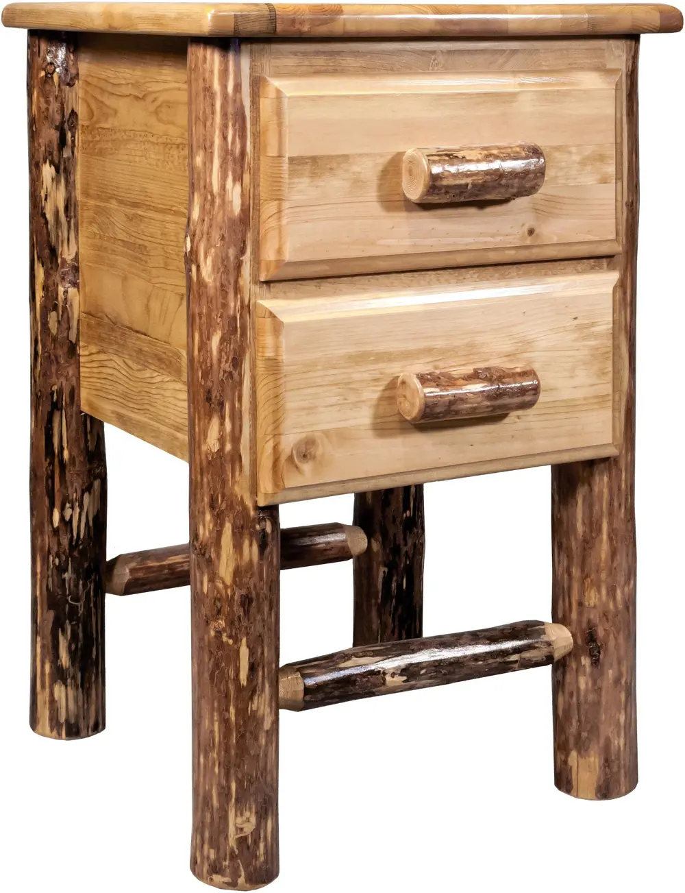 Glacier Country 2-Drawer Nightstand-1