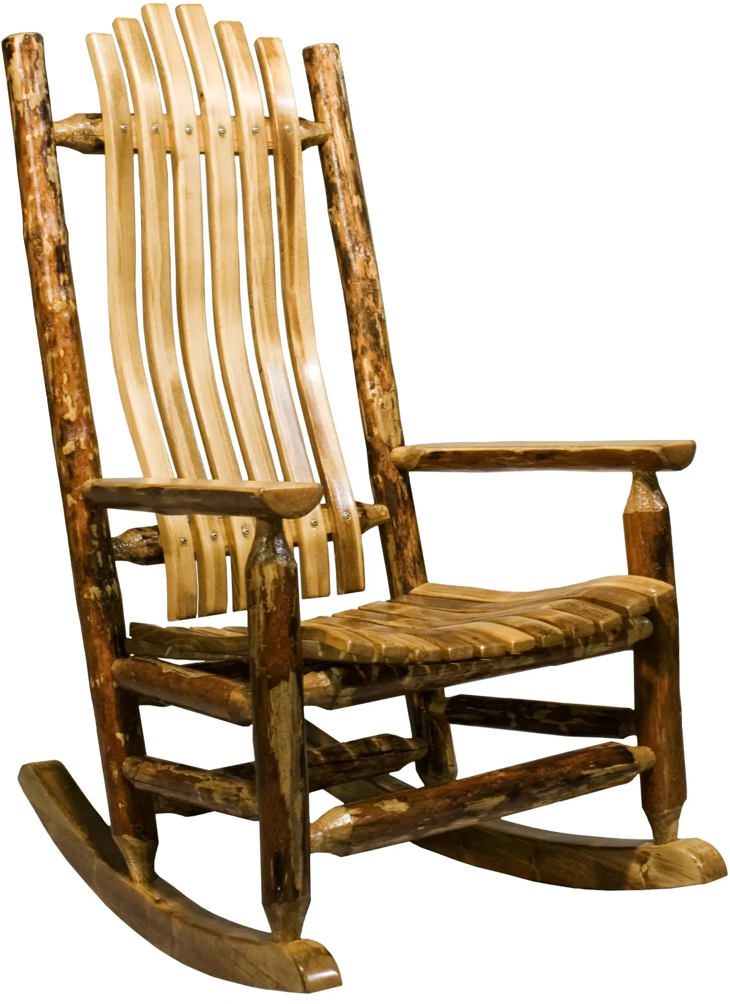 Glacier Country Log Rocking Chair