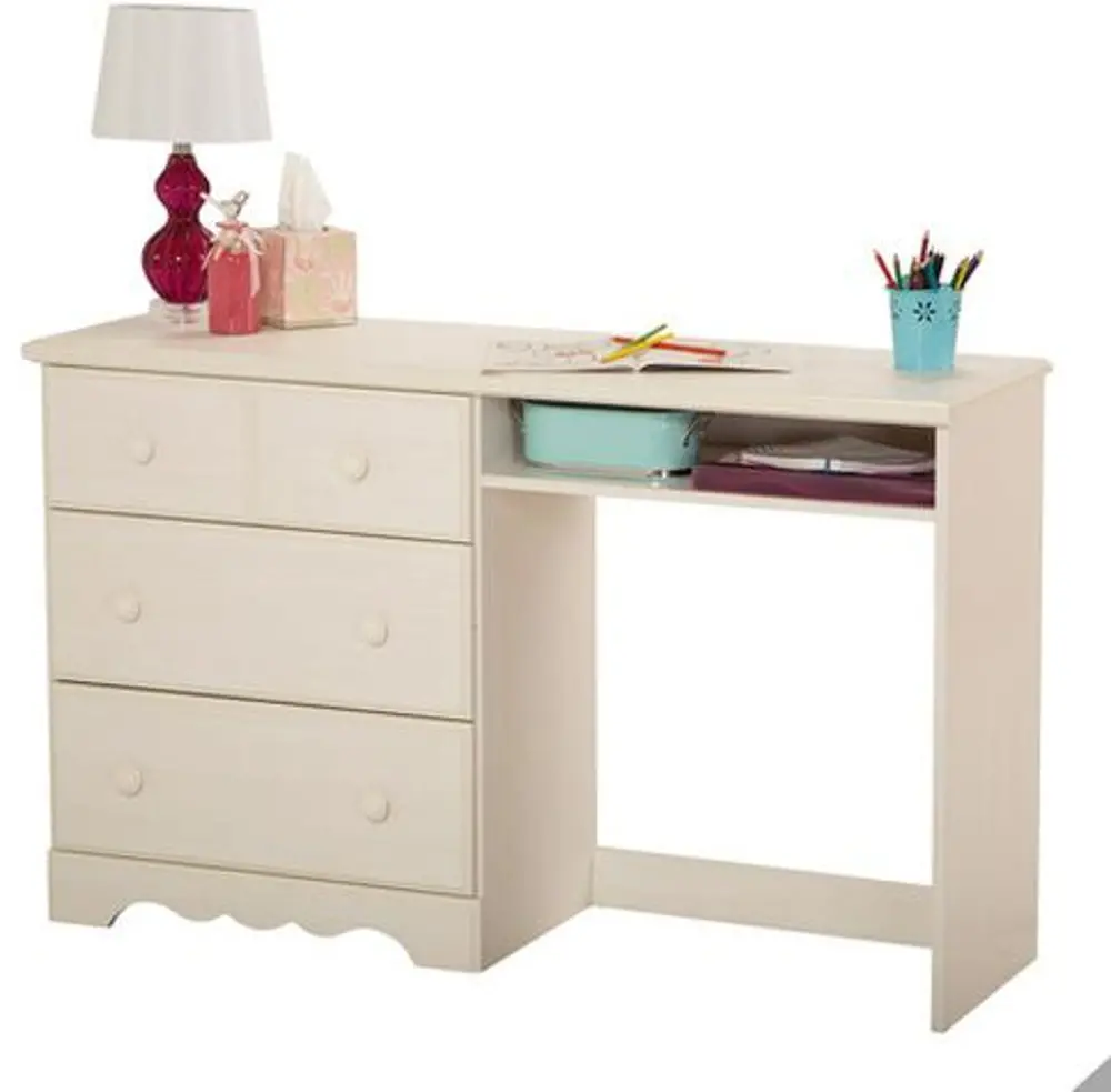3210070 Summer Breeze South Shore Desk with 3 Drawers-1