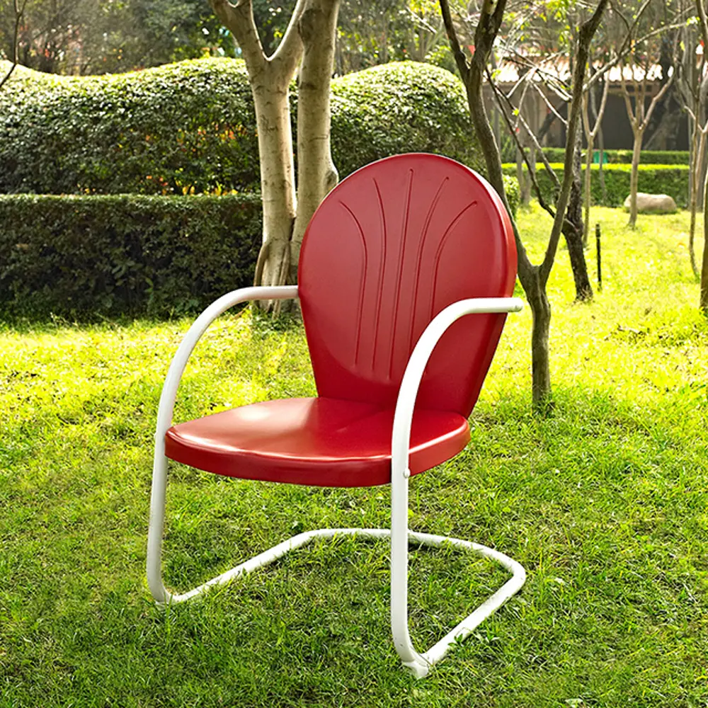CO1001A-RE Metal Chair in Red - Griffith-1