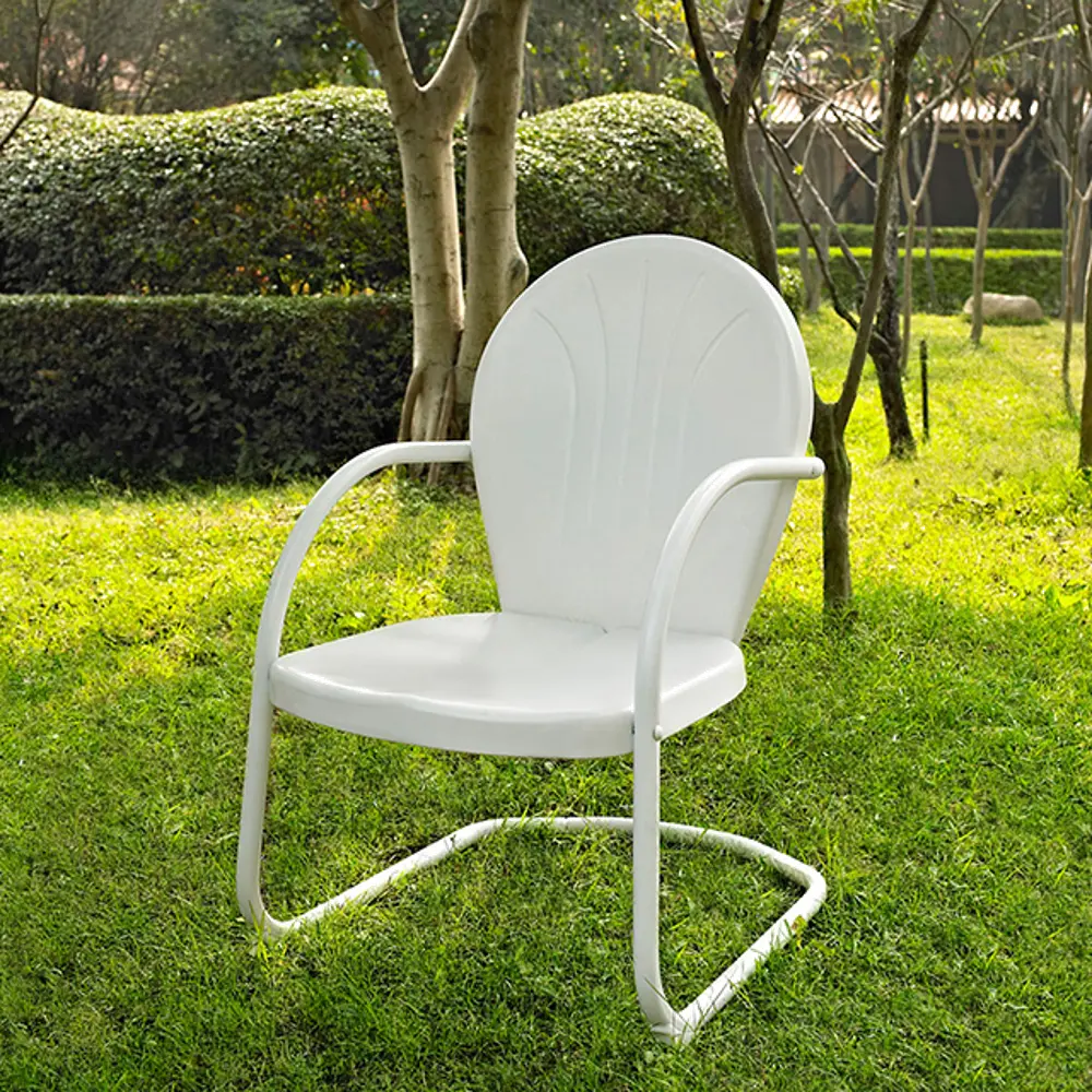 CO1001A-WH Metal Chair in White - Griffith-1