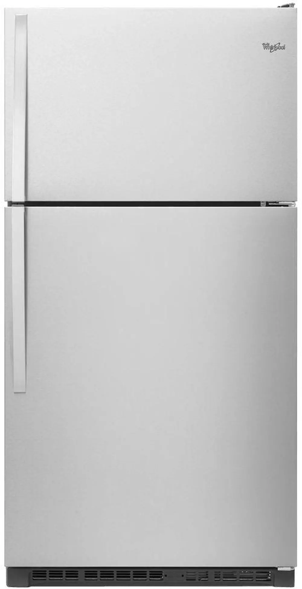 WRT311FZDM Whirlpool 20 cu ft Top Freezer Refrigerator - 33 W Stainless Steel-1