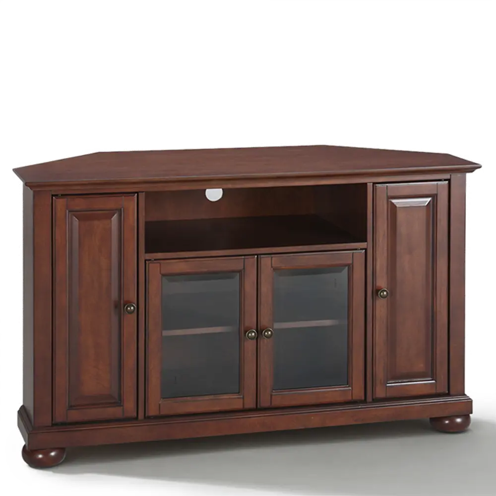 KF10006AMA Mahogany 48 Inch Corner TV Stand - Alexandria-1