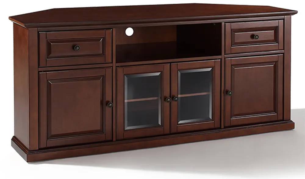 CF1000260-MA Mahogany 60 Inch Corner TV Stand - Cambridge-1