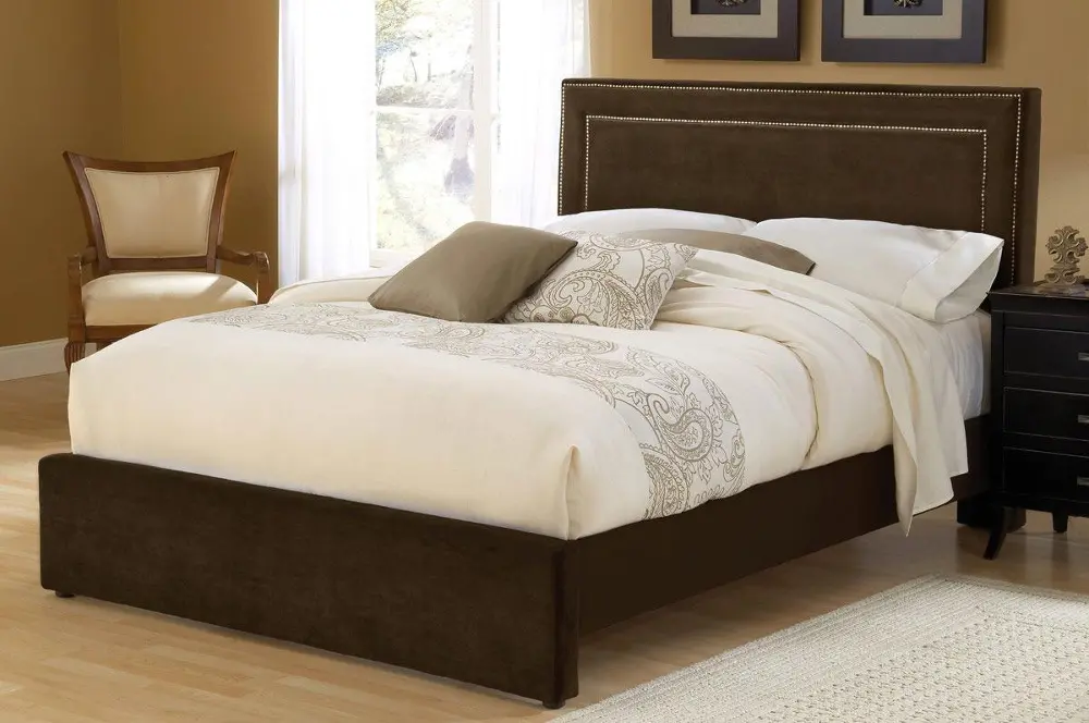 Contemporary Chocolate California King Bed - Amber-1