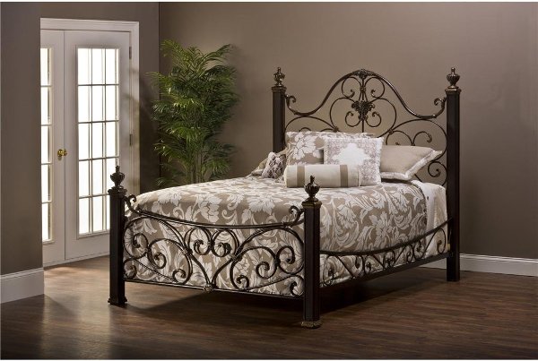 Wood Metal Upholstered Bunk Beds Furniture Rc Willey 1648bqr Antique Gold Queen Metal Bed Mikelson