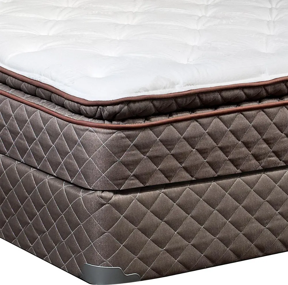 SET Full Size Sleep Set - Spring Air Rosemont Gel Pillow Top Low-Profile -1