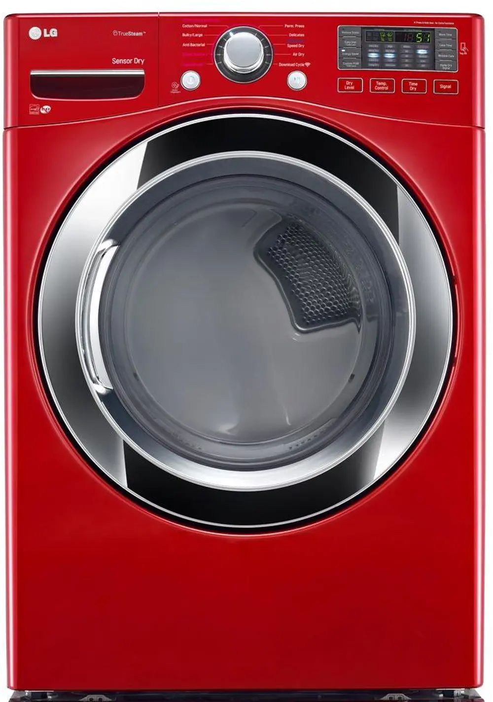 DLEX3370R LG Electric Dryer with NFC Tag-on - 7.4 cu. ft. Red-1
