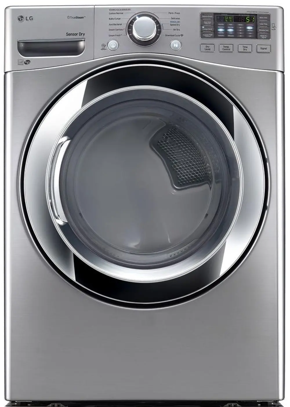 DLGX3371V LG Gas Dryer with Tru-steam - 7.4 cu. ft. Graphite Steel-1