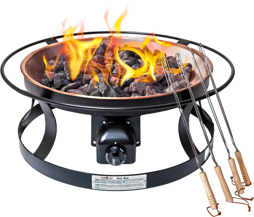 FP29LG Del Rio Outdoor Gas Fire Pit with Cover-1