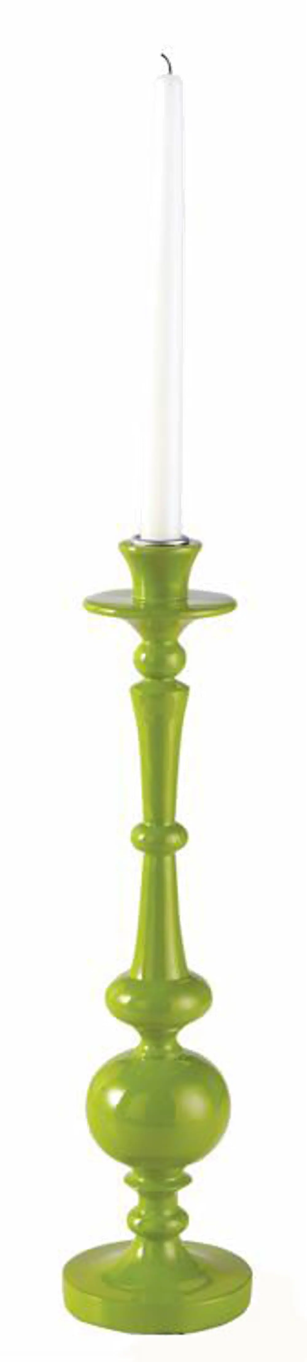Citron Green 15 Inch Taper Candle Holder-1
