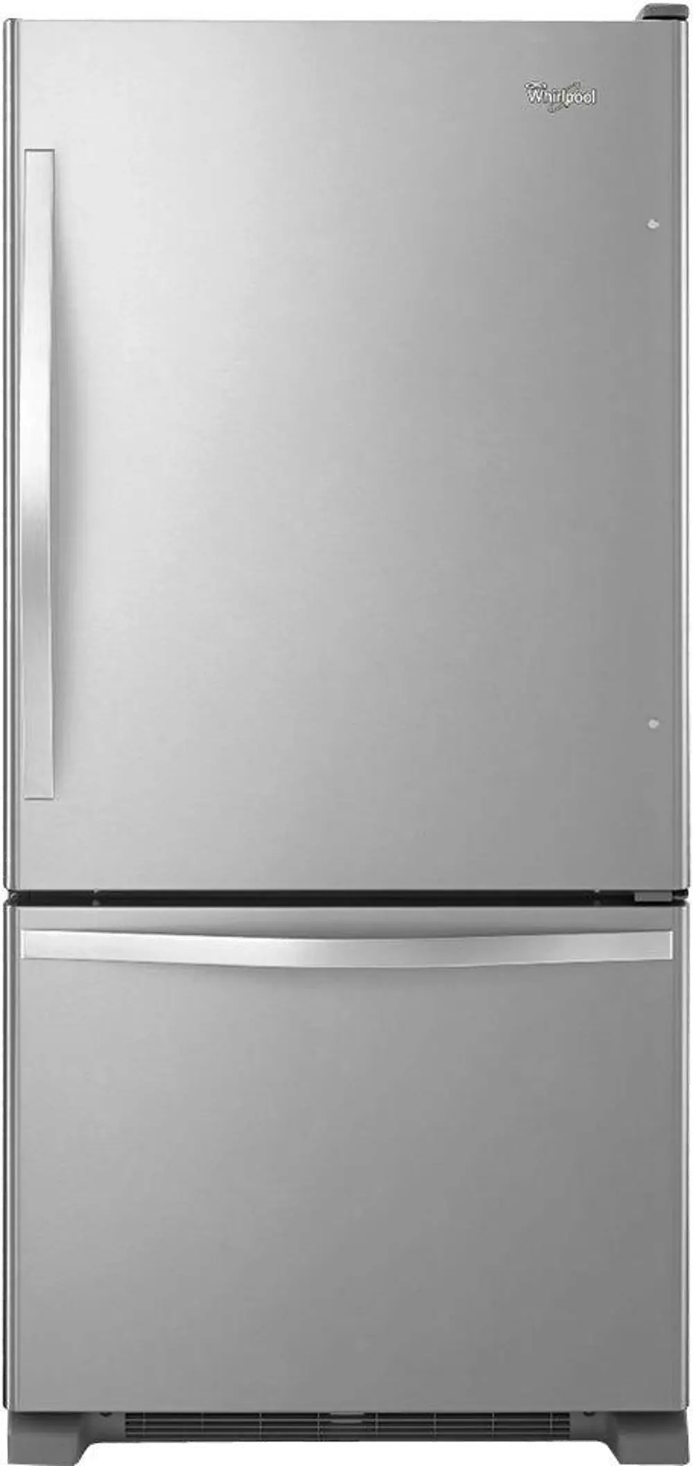 WRB322DMBM Whirlpool 22 cu ft Bottom Freezer Refrigerator - 33 W Stainless Steel-1