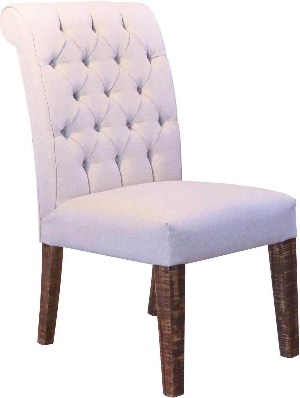 Linen Upholstered Parsons Dining Room Chair - Antique Collection-1