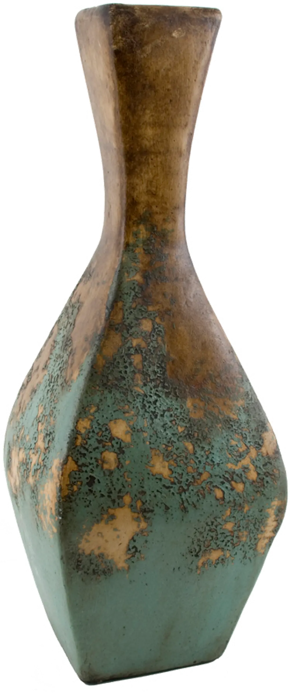 Turquoise Textured Diamond Jar-1