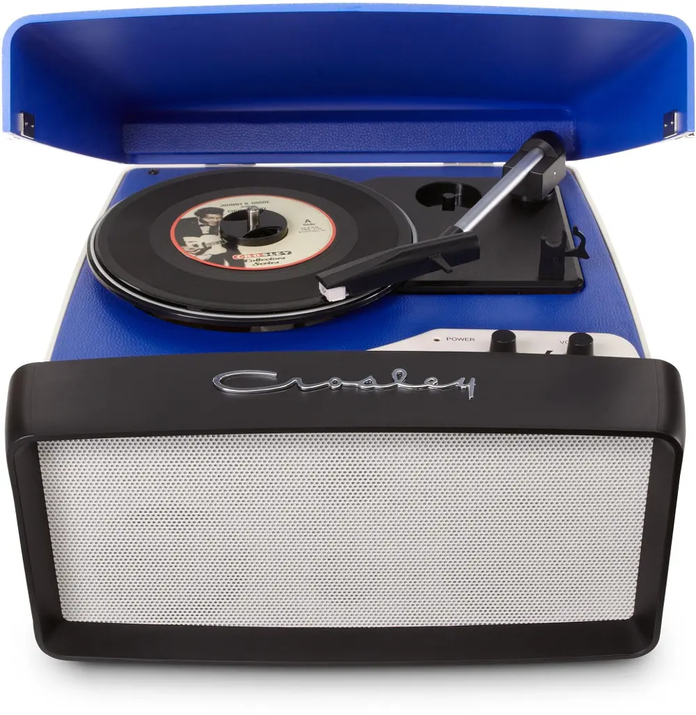 CR6010A-BL Crosley Collegiate Portable USB Record Player-1