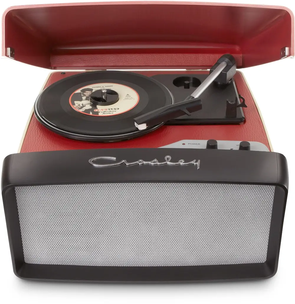 CR6010A-RE Crosley Collegiate Portable USB Record Player-1