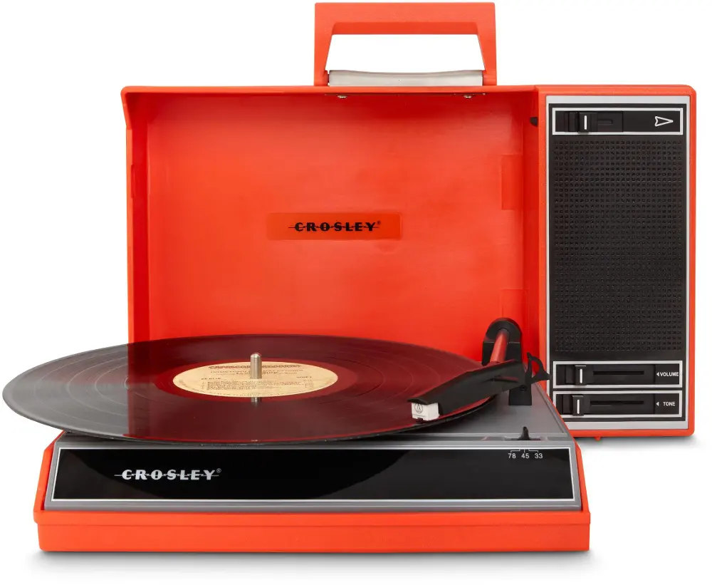 CR6016A-RE Crosley Spinnerette Portable USB Record Player-1