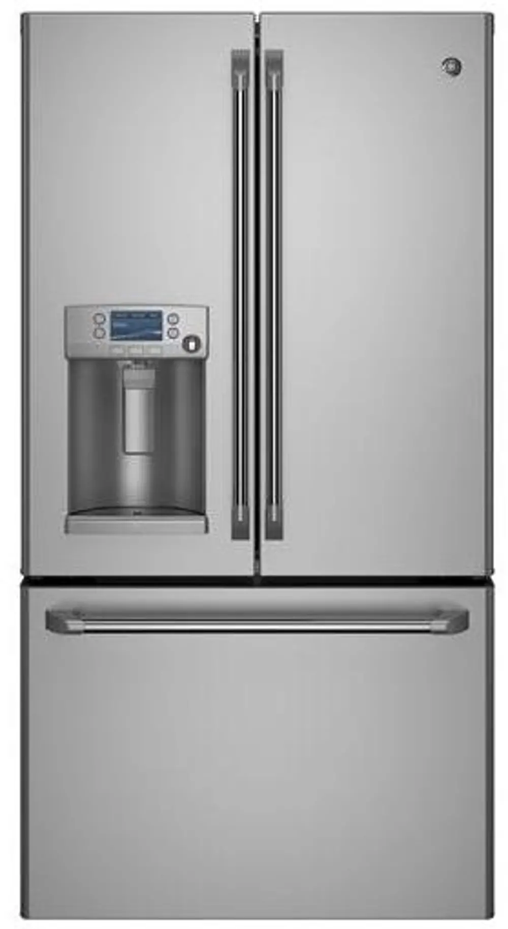 CYE22TSHSS Cafe French Door Refrigerator with Hot Water Dispenser - 36 Inch Stainless Steel Counter Depth-1