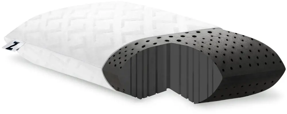 Z by Malouf Zoned Dough + Bamboo Charcoal King Pillow-1
