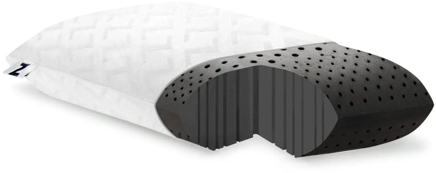 Z by Malouf Zoned Dough + Bamboo Charcoal Queen Pillow