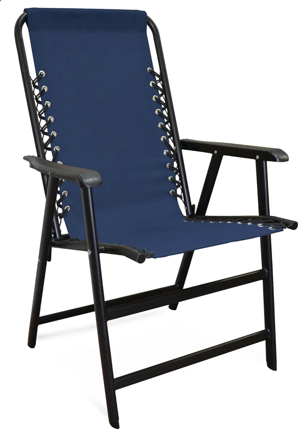 80012000022/BLUECHR Blue Suspension Folding Chair-1