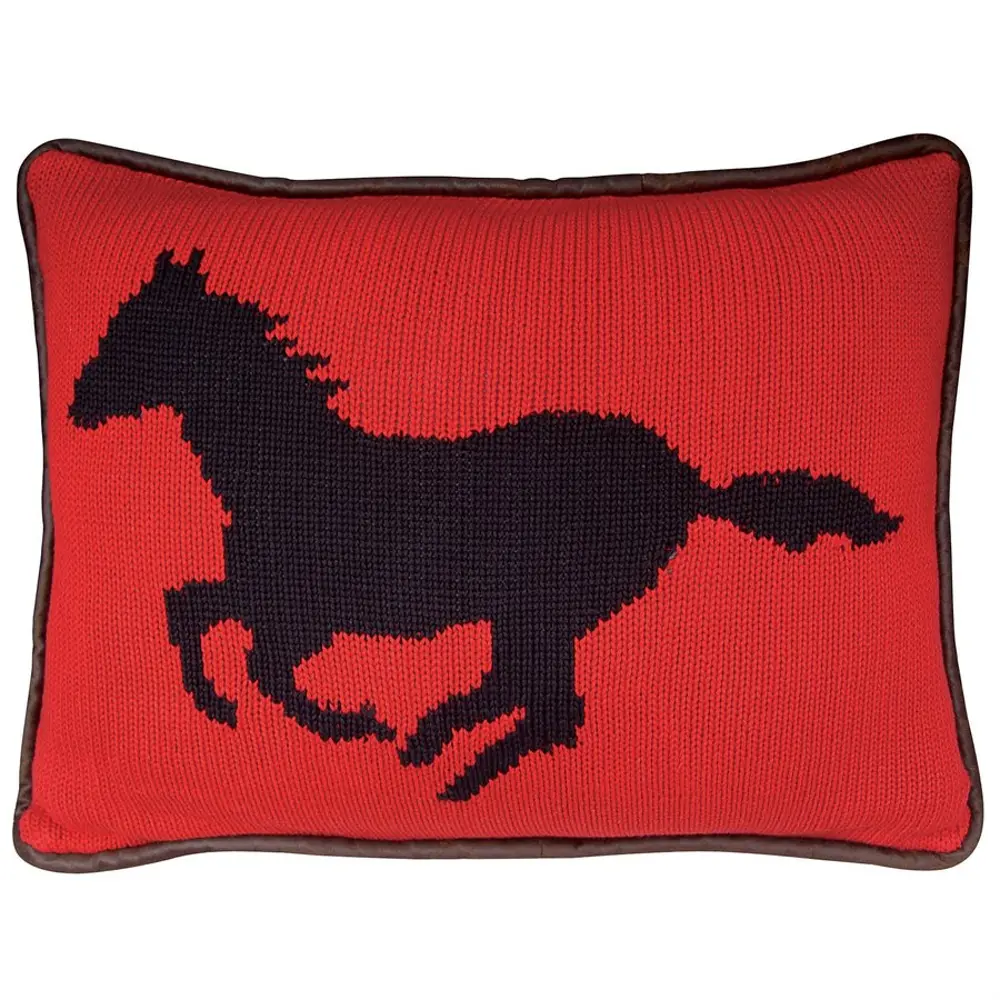 Wilderness Ridge Horse Throw Pillow-1